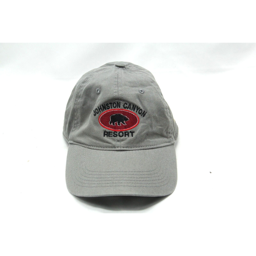Johnston Canyon Resort Hat Embroider Bear Canada Adjustable Strap Back Baseball